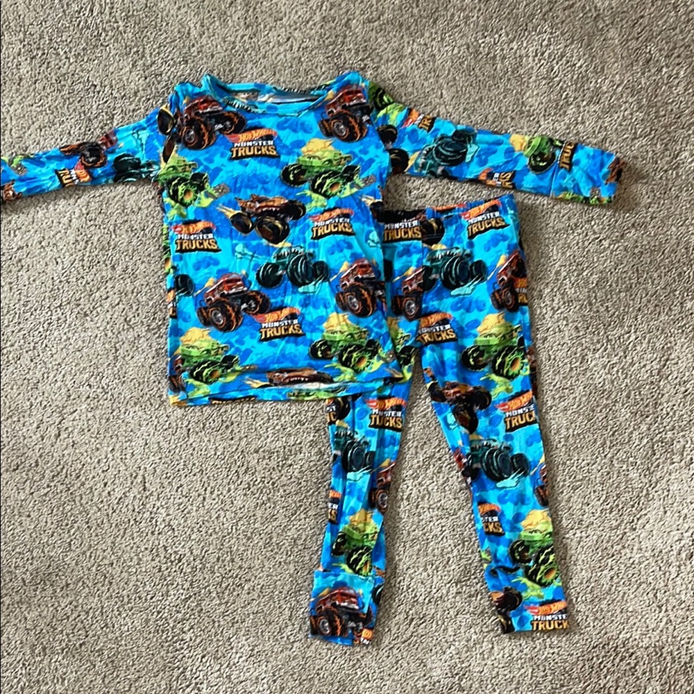 Posh Peanut HotWheels Monster Truck Pajamas